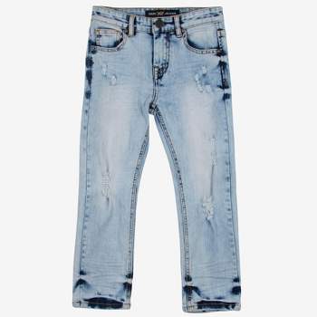 X RAY Little Boy's Light Washed Distressed Stretch Jeans