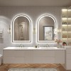 Apmir Super Bright 192 LEDs/m LED Lighted Anti-Fog Tempered Glass Arched Bathroom/Vanity Mirror with ETL & 3-Year Warranty - 4 of 4