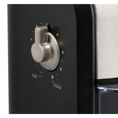 Krups Black and Chrome Stainless Steel Electric Burr Coffee Grinder