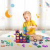 VEVOR Magnetic Tiles Marble Run, 93 Piece, Magnetic STEM Construction Race Track Tile Game Kit, Children Brain Development Learning Educational Toys - 2 of 4