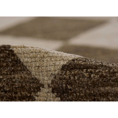 Palau Geometric Hand-Knotted Wool Area Rug - Brown, 8' x 10'