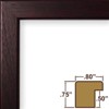 Bauhaus Burgundy Walnut Single Image Picture Frame - image 3 of 3