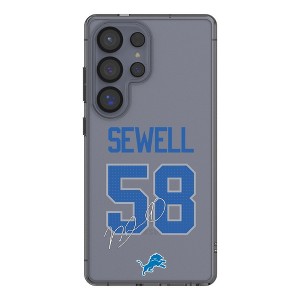 NFL Detroit Lions Players Game Tactic Clear Cell Phone Case for Samsung Galaxy - 1 of 4