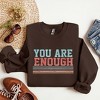 Simply Sage Market Women's Graphic Sweatshirt You Are Enough Stripes - 3 of 3