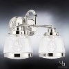 Urban Ambiance Luxury Luxe Industrial Bathroom Vanity Light,  11.25"H x 16.25"W,  Polished Nickel Finish, UHP2536 - 3 of 4