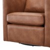 Swivel Ultra-Soft Performance Fabric Barrel Chair with Pocket Coil Seat and Reversible Cushions for Living Room - 2 of 4