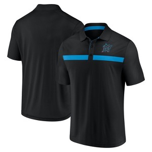 MLB Miami Marlins Men's Polo T-Shirt - 1 of 3