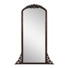HomeRoots 64" Brown Solid Wood Framed Full Length Mirror - 4 of 4