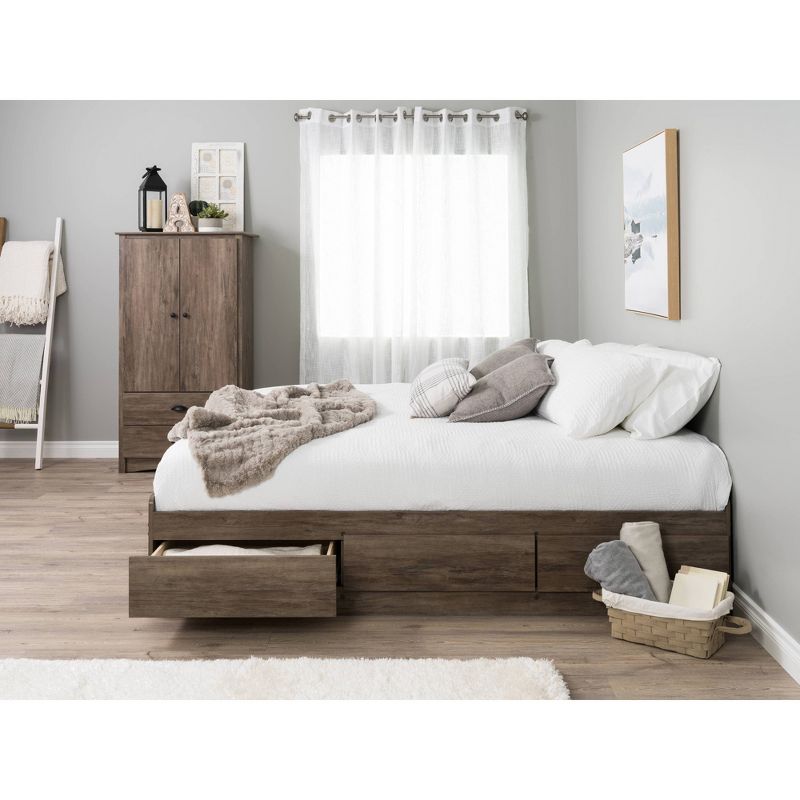 Mate's Platform Storage Bed with 6 Drawers - Prepac , 3 of 14