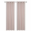 Kate Aurora Glam Chic Living 2 Pack Metallic Foil Sparkle Slub Sheer Grommet Top Curtain Panels - 3 of 4