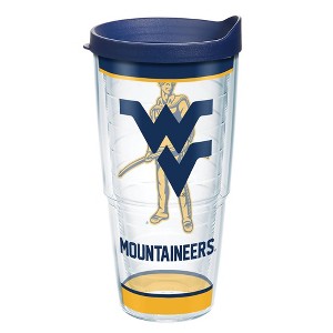 NCAA West Virginia Mountaineers Tradition Classic Tumbler with Lid - 24oz - 1 of 2