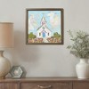 Creative Products Colorful Painty Church 16 x 16 Brown Framed Print - 4 of 4