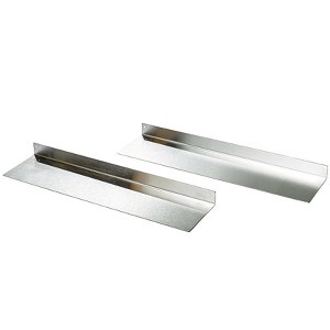 The Lakeside Collection Stove Shelf Magnetic Kitchen Storage Solution Spice Rack 2 Pc - Stainless Steel - 1 of 3