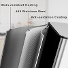 GustoWave 3 X 7.9 Gallon (3 X 30 Liter) Stainless Steel Trash Cans With Three Compartments, Featuring A Soft-Close Lid, Pedal, And Removable Bucket. - 4 of 4