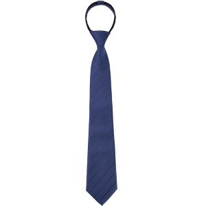 Elerevyo Men's Casual Formal Zipper Pre-Tied Classic Patterned Neck Ties - 1 of 4