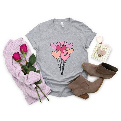 Simply Sage Market Women's Heart Balloon Bundle Short Sleeve Graphic Tee
