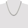 Black Bow Jewelry 6.25mm Sterling Silver Diamond Cut Rambo Flat Curb Chain Necklace - 2 of 4