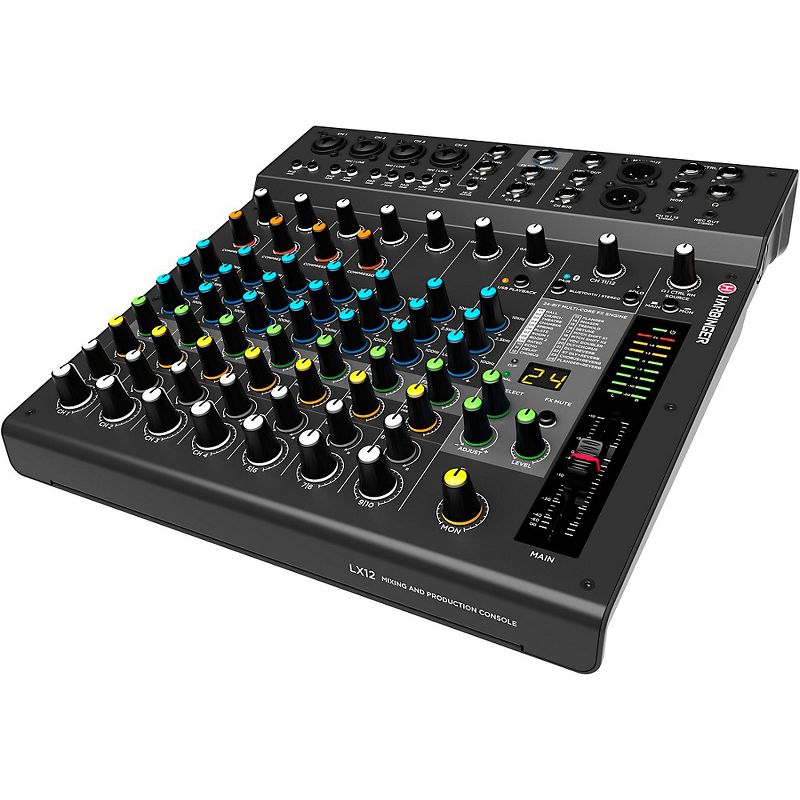 Harbinger LX12 12-Channel Analog Mixer With Bluetooth, FX and USB Audio, 3 of 7