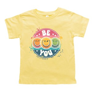 The Juniper Shop SmileyWorld Be You Rainbow Circle Toddler Short Sleeve Tee - 1 of 4