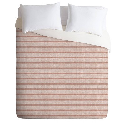 Twin/Twin XL Holli Zollinger Zhi Stripe Duvet Set Pink - Deny Designs