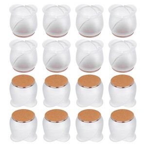 Unique Bargains Non-Slip Silent Felt Chair Leg Cover Caps for Hardwood Floors 16 Pcs - 1 of 4