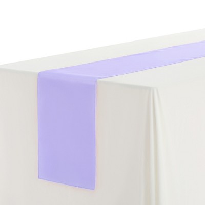 Unique Bargains Wedding Banquets Satin Table Runner 12 x 108 Inches 10 Pcs