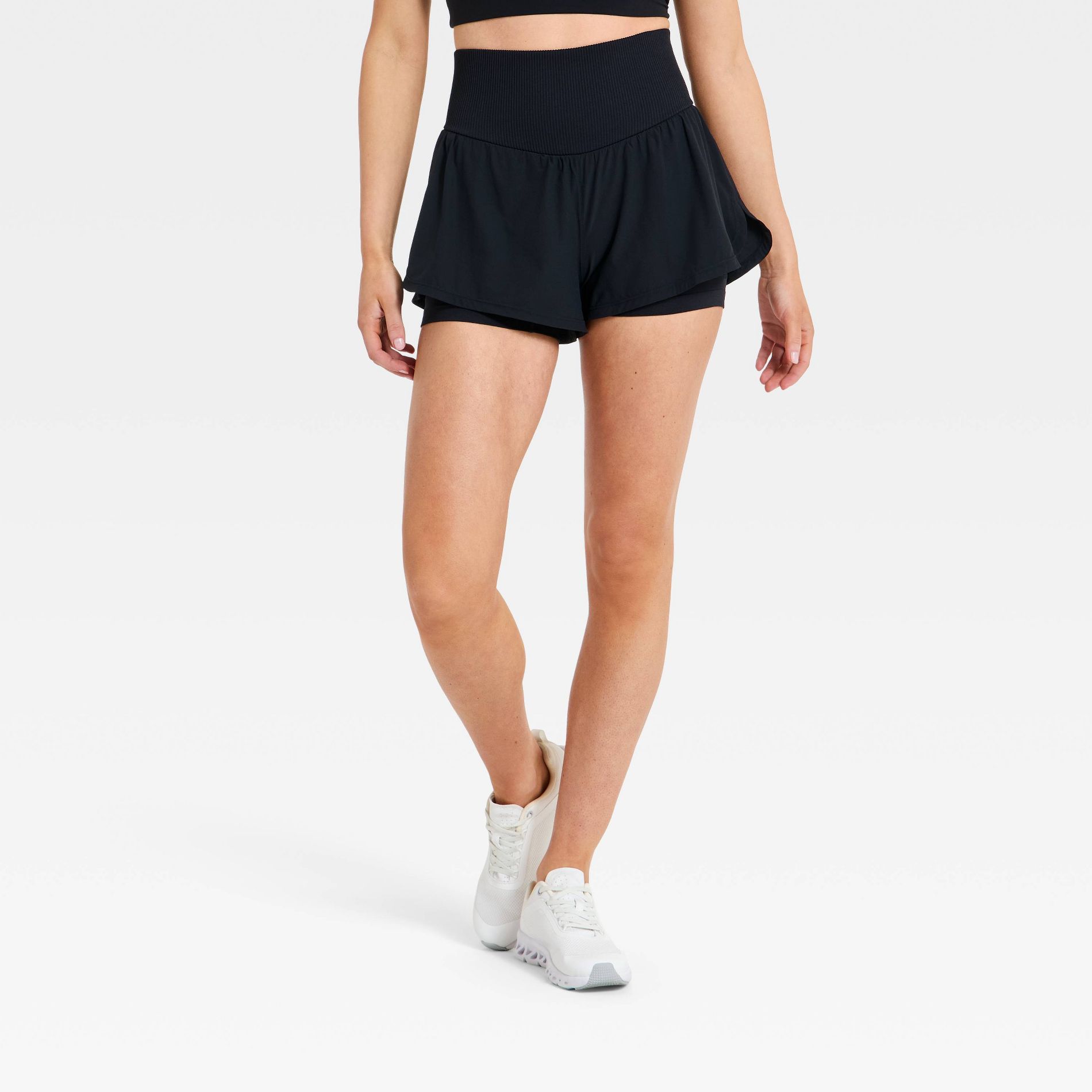 Women's Seamless Waistband Woven Shorts - JoyLab™