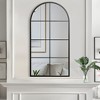 PexFix Iron Metal Frame Windowpane Wall Mirror Farmhouse Rustic Elegant Decor for Living Room Bedroom Bathroom Entryway - 2 of 4