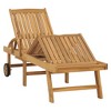 vidaXL Sun Lounger Solid Teak Wood - 3 of 4