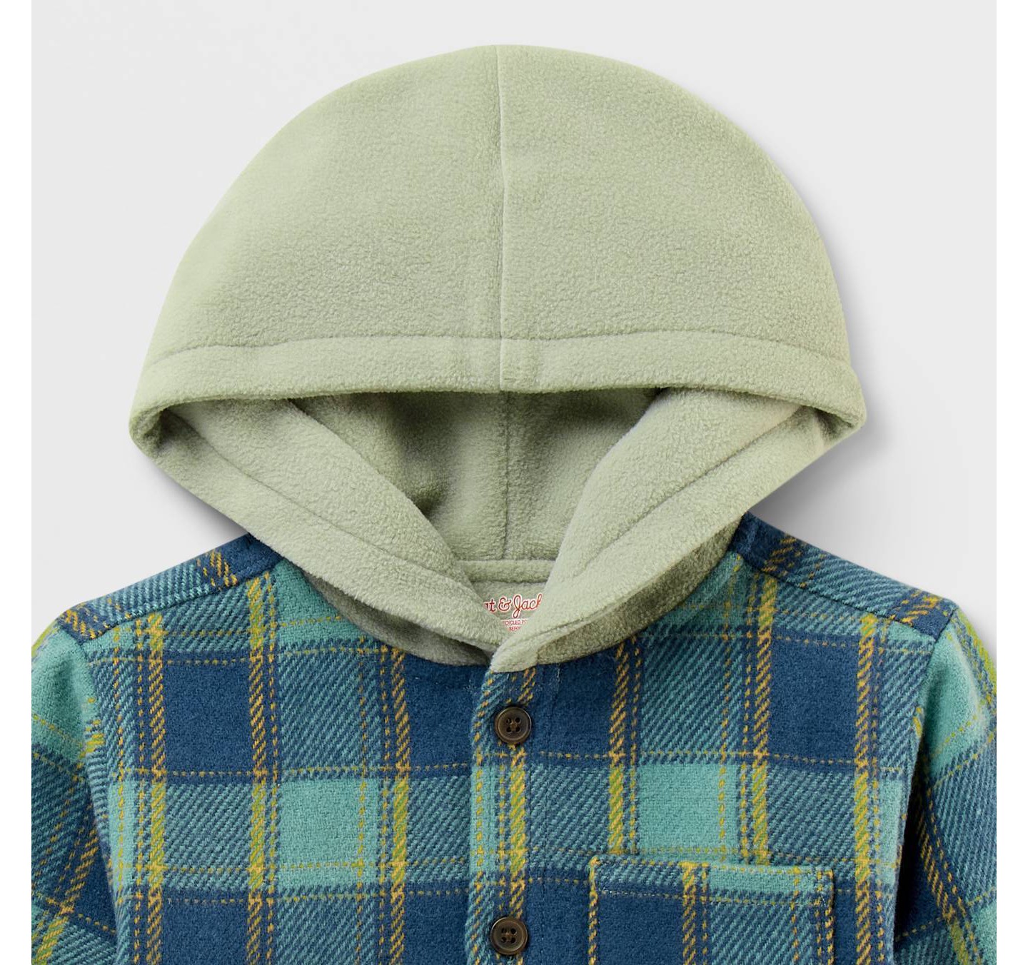 Свитер Cat & Jack Fleece Lined Shacket Sweater для малышей — фото 4