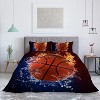 Boersma Fire and Water Basketball Soft Duvet Cover Set Twin Size 3pcs for Home Bedroom - 2 of 4