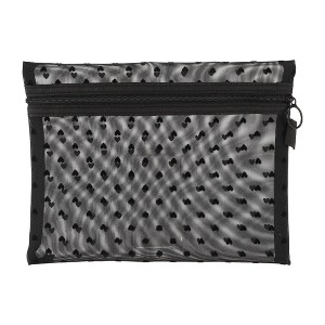 Unique Bargains Women's Heart Mesh Cosmetic Bag 1 Pc - 1 of 3