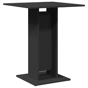 vidaXL - Stylish Square Bistro Table/Dining Table in Black, Durable Engineered Wood Construction, Easy Assembly, 23.6"x23.6"x29.5" - 1 of 4