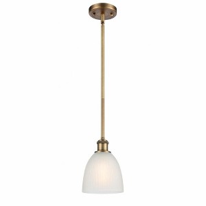 Castile - 1 Light Stem Hung Mini Pendant In Industrial Style-9 Inches Tall and 6 Inches Wide - 1 of 1