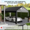 10 x 20ft Carport Roof, UV Resistant Canopy Replacement, Fits 84C-378V00 and 84C-206 Series - 4 of 4
