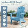 Hyleory HDPE Folding Adirondack Chair  – Weather-Resistant Outdoor Lounge Chair - 4 of 4