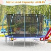 16 FT Trampoline with Enclosure & Ladder, Heavy-Duty Outdoor Recreational Trampoline for Kids Adults, 440LB Capacity - 2 of 4