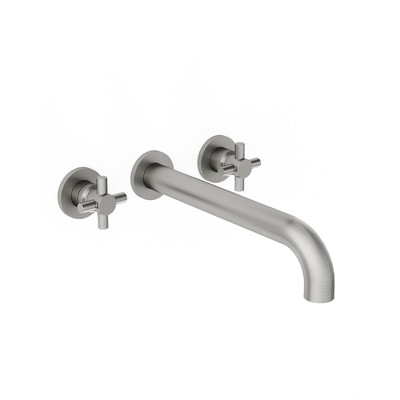 YAWWALK Double-Handle Wall Mount Roman Tub Faucet  (Valve Included)