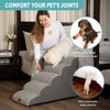 PetSafe Curved Dog Stairs – Foam Ramp for Small Pets, Non-Slip Ladder for Bed & Sofa with Waterproof Cover - 3 of 4