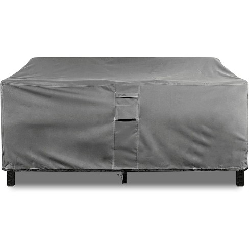 Love Seat Outdoor Furniture Weatherproof Cover - 48" x 32.5" x 31" - Gray - image 1 of 4