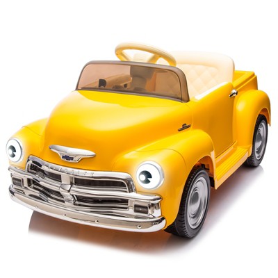 12V Kids Ride On Car, Licensed Chevrolet 3100 Pickup Battery Powered Electric Vehicle with Remote Control