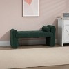 Boucle Bench,Upholstered Bench,Shoe Bench,Modern Ottoman Bench,Vanity Stools,End Of Bed Bench,Footrest For Bedroom,Living Room,Hallway-Cuddlewood - 2 of 4