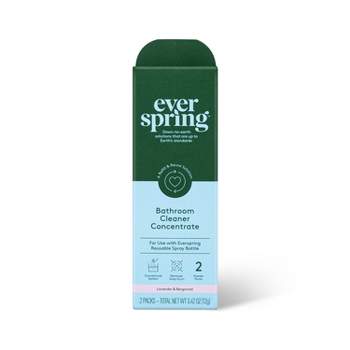 Lavender & Bergamot Ultra-Concentrated Bathroom Cleaner - 0.42oz/2ct - Everspring™