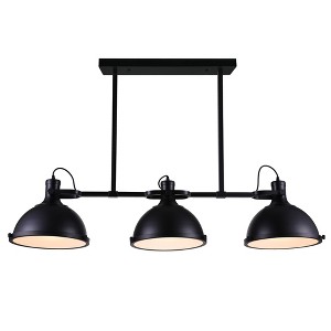 CWI Lighting Strum 3 Light Island Chandelier With Black Finish - 1 of 4