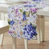 Spring Hydrangea Floral Allover Table Runner - Multicolor - 13x36 - Elrene Home Fashions - 2 of 4