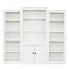 NicBex Tall Bookcase Display Cabinet Decorative Storage Cabinet, Bookshelves with Tempered Glass Shelves for Kitchen, Living Room - 4 of 4