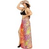 LA LEELA Women's Beach Bathing suit Wrap Bikini Swimwear Cover up Summer Wraps Swimsuit Sarong Skirts for Women One Size Pink, Floral - 4 of 4