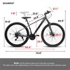 VASIP 29 Inch Mountain Bike 21 Speed, Suspension Fork, Aluminum Frame Disc Brake, Mountain Biking for Both Men and Women - 3 of 4