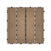 Dolonm Best Seller! 11 PCS WPC Composite Tiles - Oak Waterproof, R11 Anti-Slip, Snap-Lock in 30 Mins - 2 of 4