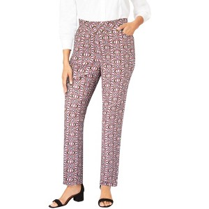 Jessica London Women's Plus Size Comfort Waist Stretch Denim Straight Leg Jean - 1 of 4